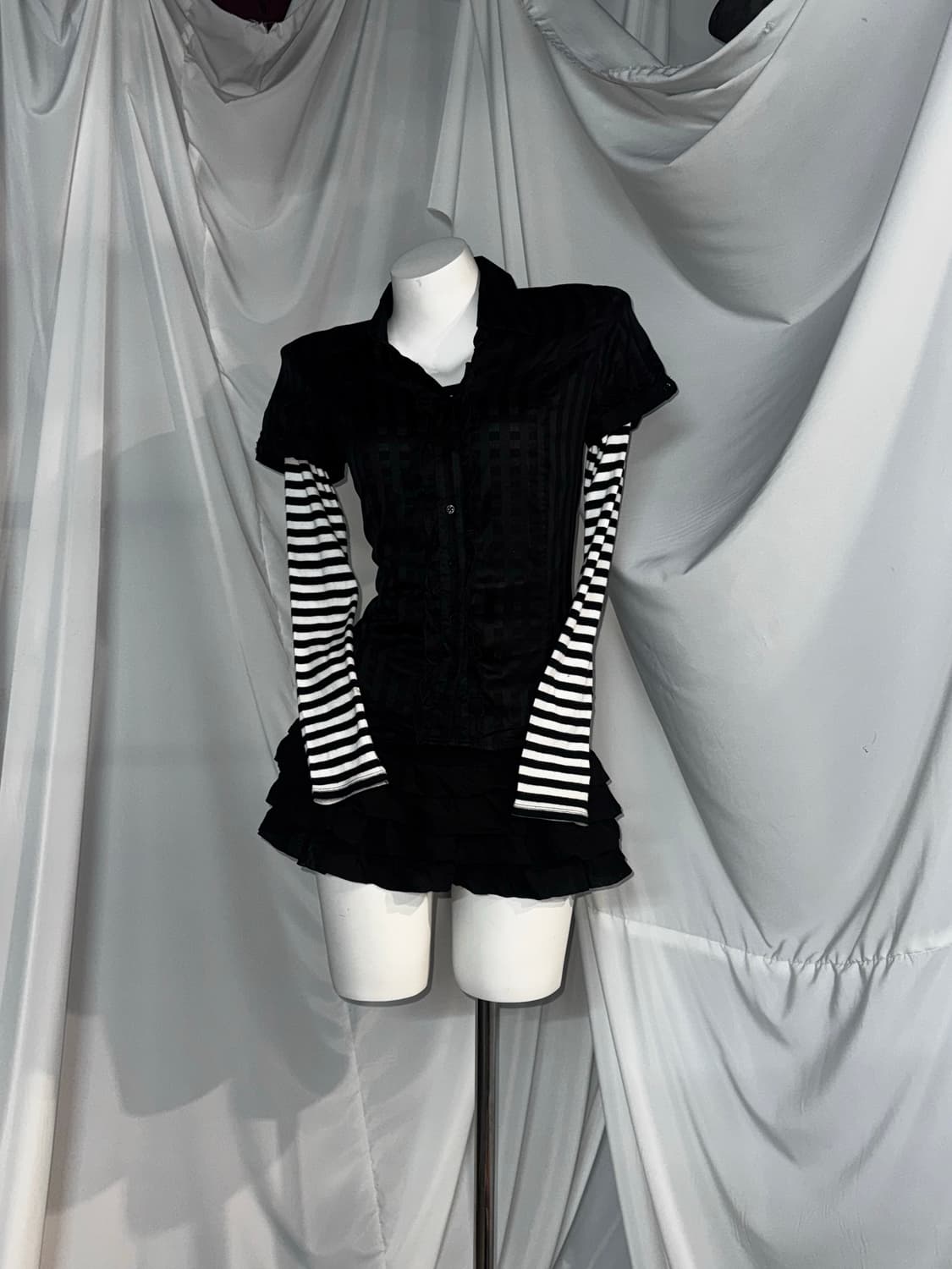 Liz Lisa 리즈리사 캐캐체 아무사복깔 하라주쿠 키치 펑크 코디세트  상품이미지4