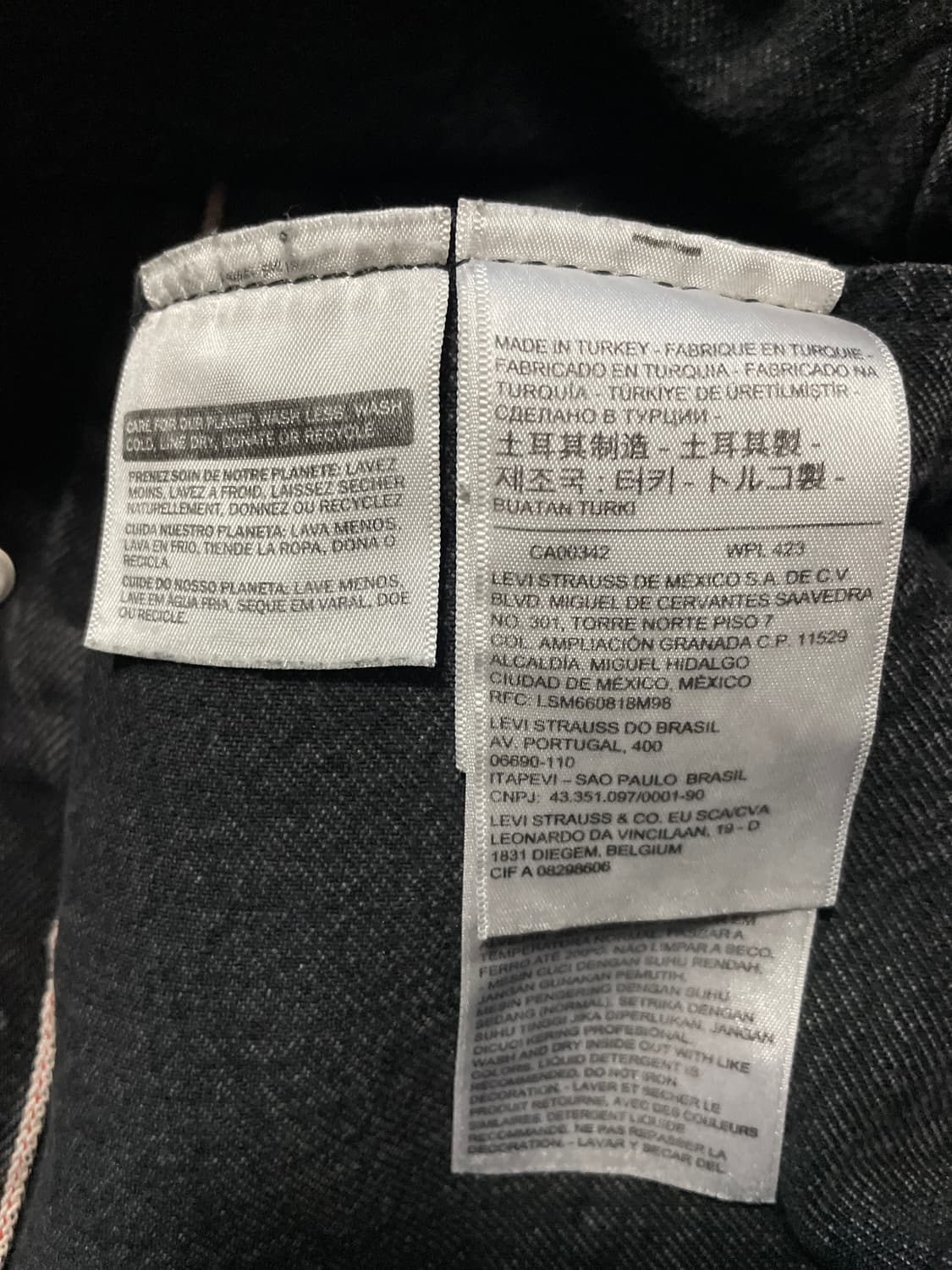 END X 리바이스 콜라보 페인티드 컬렉션 타입3 데님 트러커 청자켓 상품이미지8