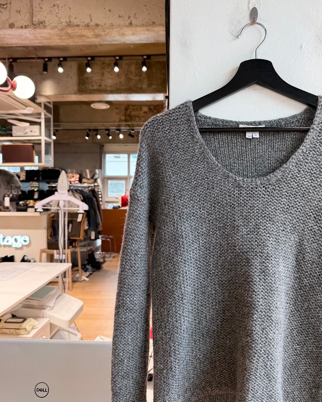 헬무트랭 그레이 알파카울 니트  상품이미지4