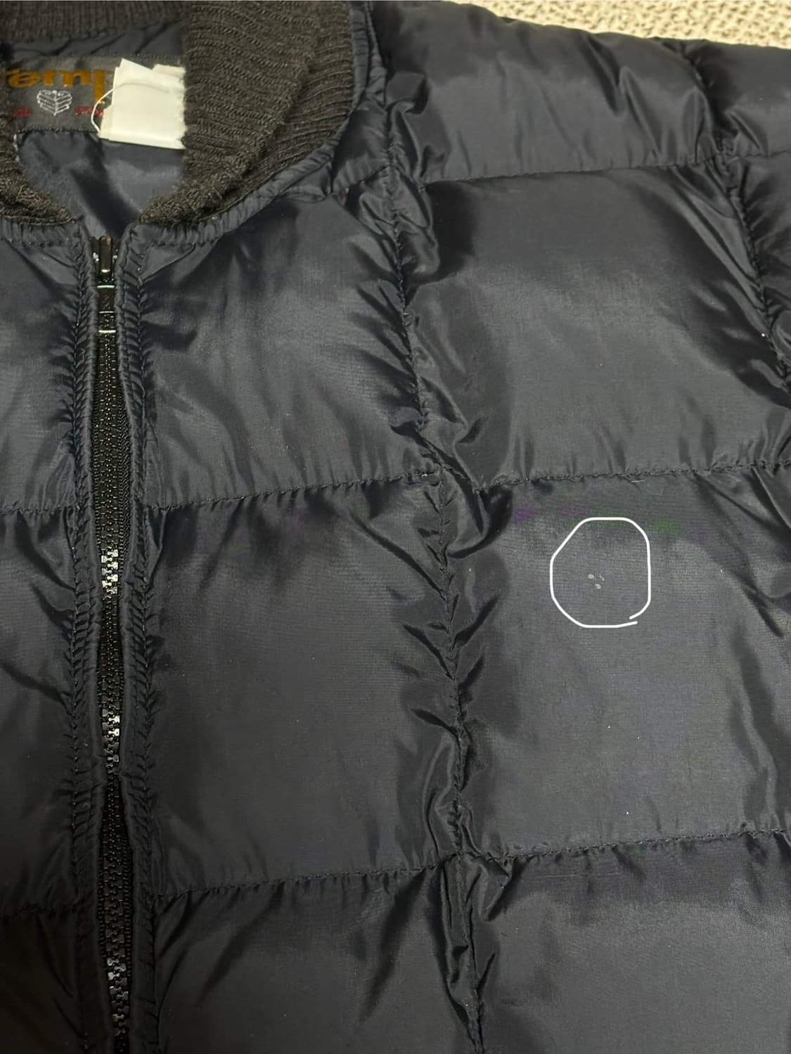 (L) tempco 템포 빈티지 다운자켓 블랙 상품이미지6