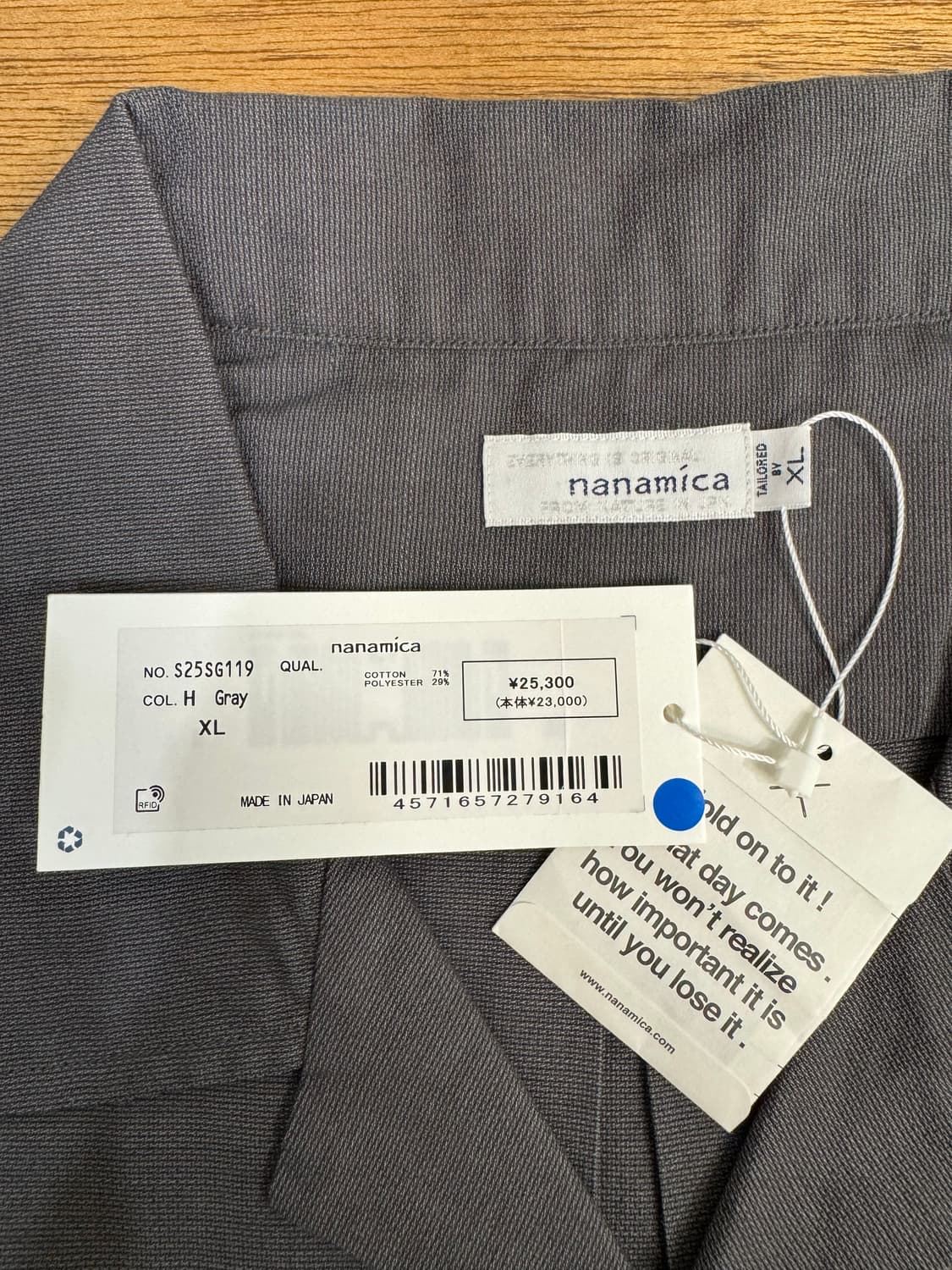 [XL][110] 나나미카 오픈카라 파나마 숏슬리브 셔츠 헤더 그레이 상품이미지8