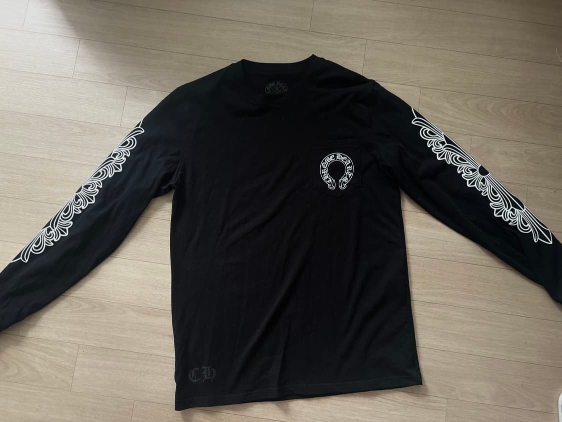 크롬하츠 홀스슈 플로랄 롱슬리브 L사이즈 상품이미지1