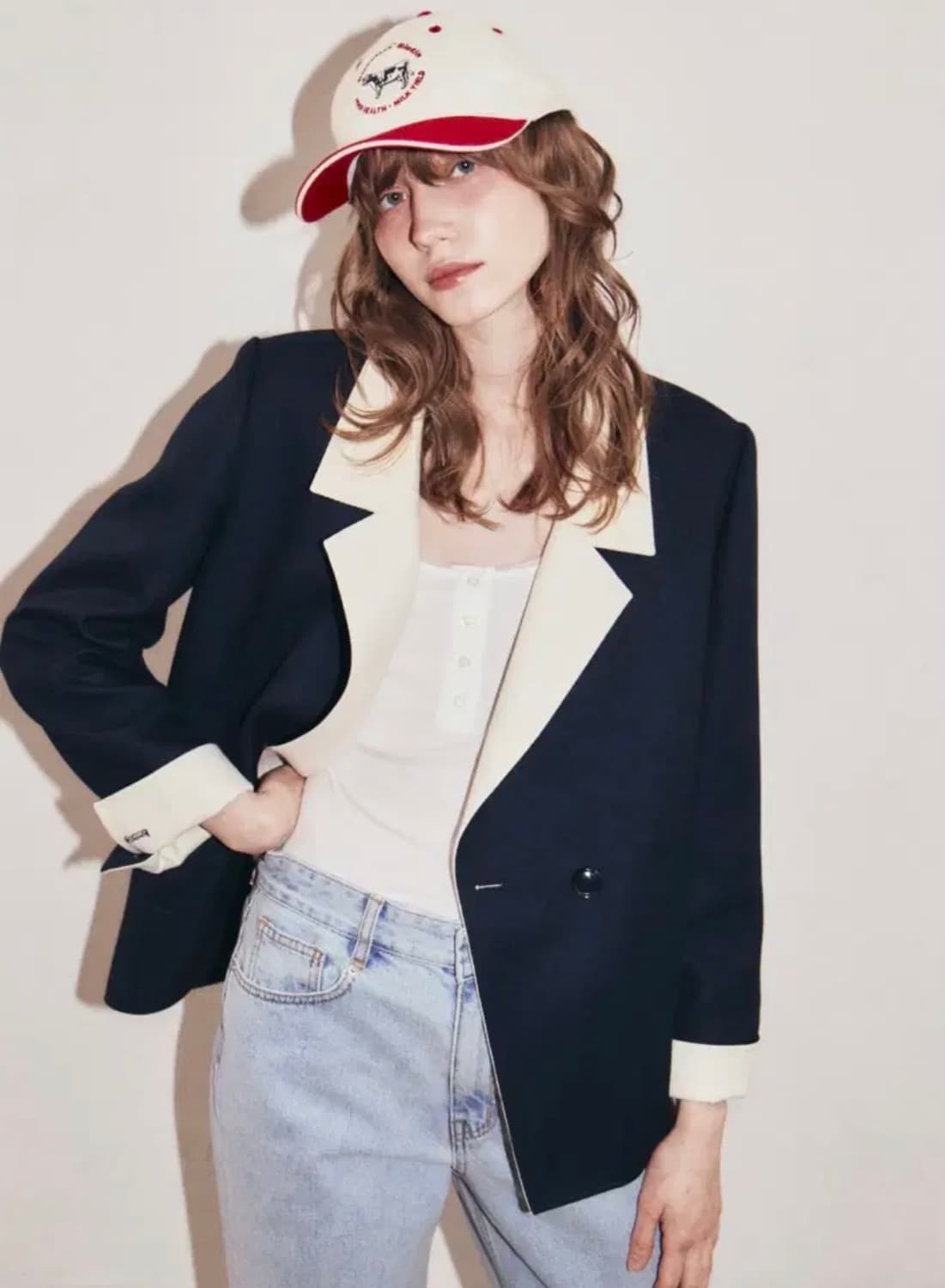 포니테일 엠마 더블자켓 상품이미지1