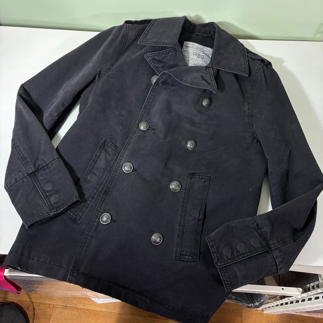 S 쟈딕앤볼테르 블랙 워싱 피코트 상품이미지1