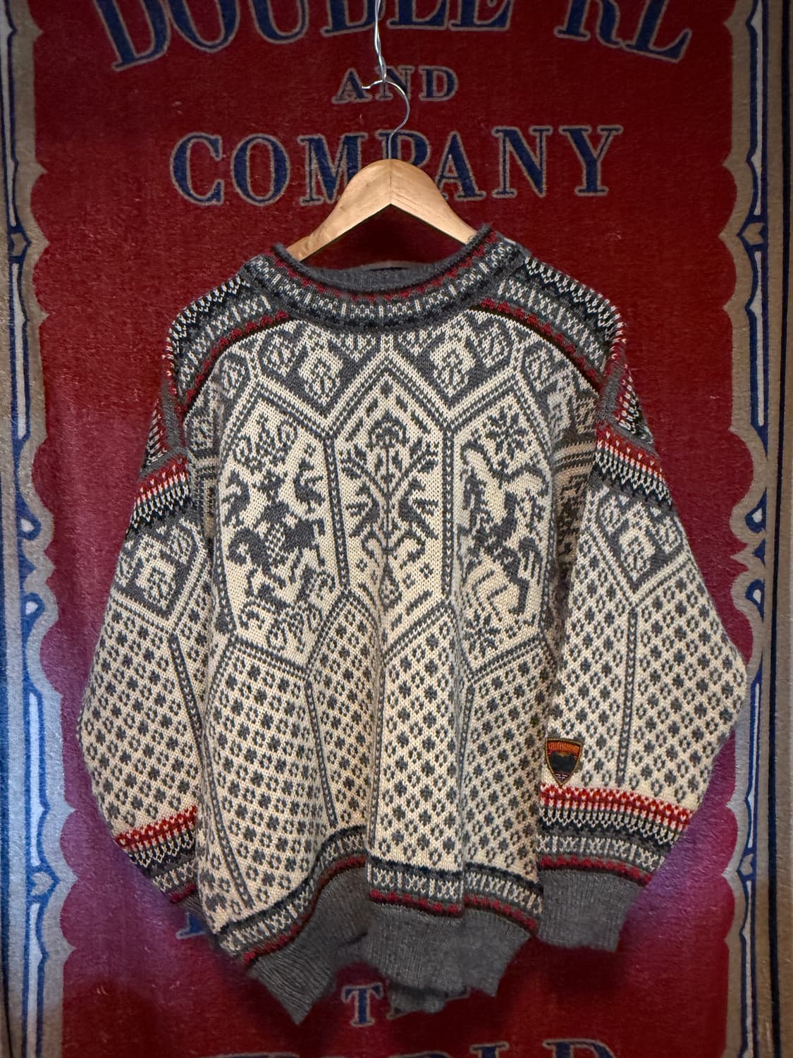 Dale of Norway 노르딕 패턴 울 니트 (M) 상품이미지1