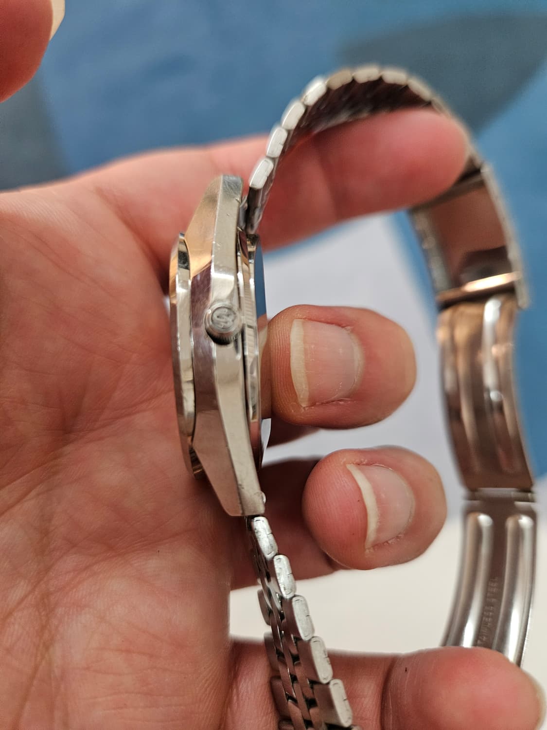 1976s 세이코 킹 쿼츠 올실버 희귀 빈티지 시계 상품이미지4