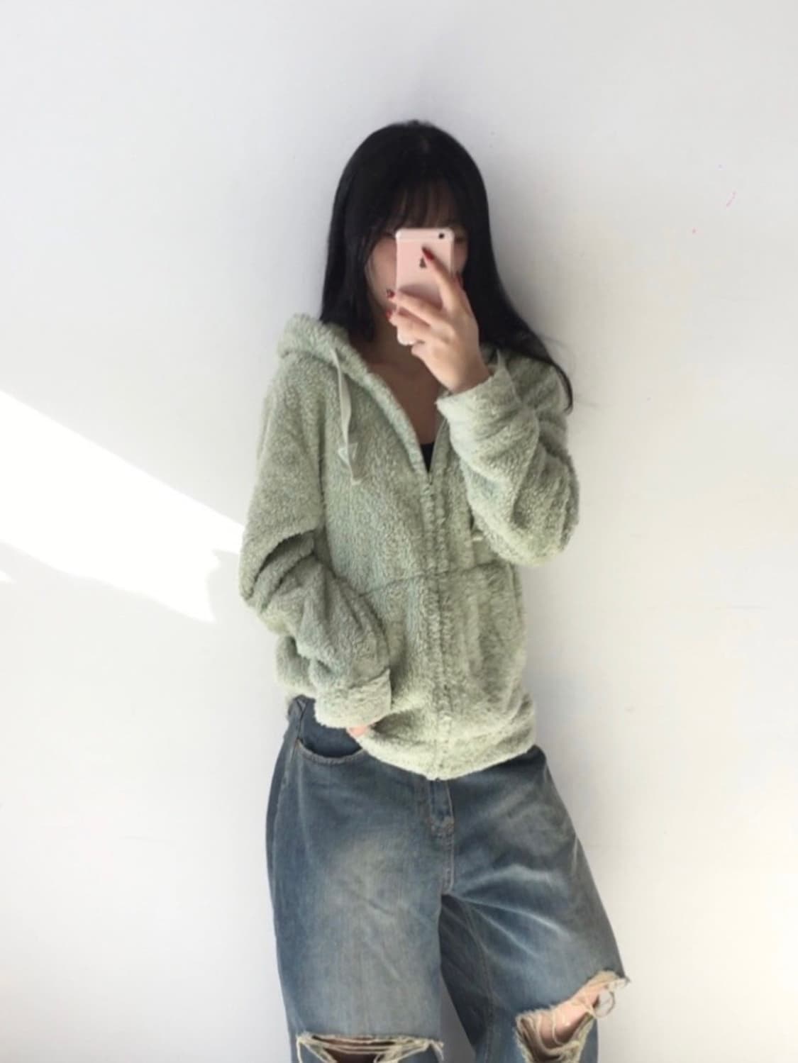 게스 쉐르파 후드집업 상품이미지2