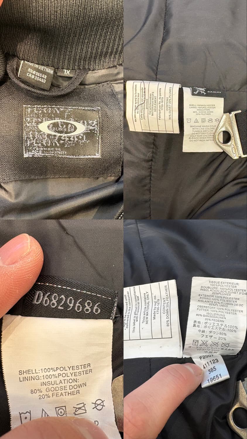 00s 오클리 다운 패딩 베스트 상품이미지10