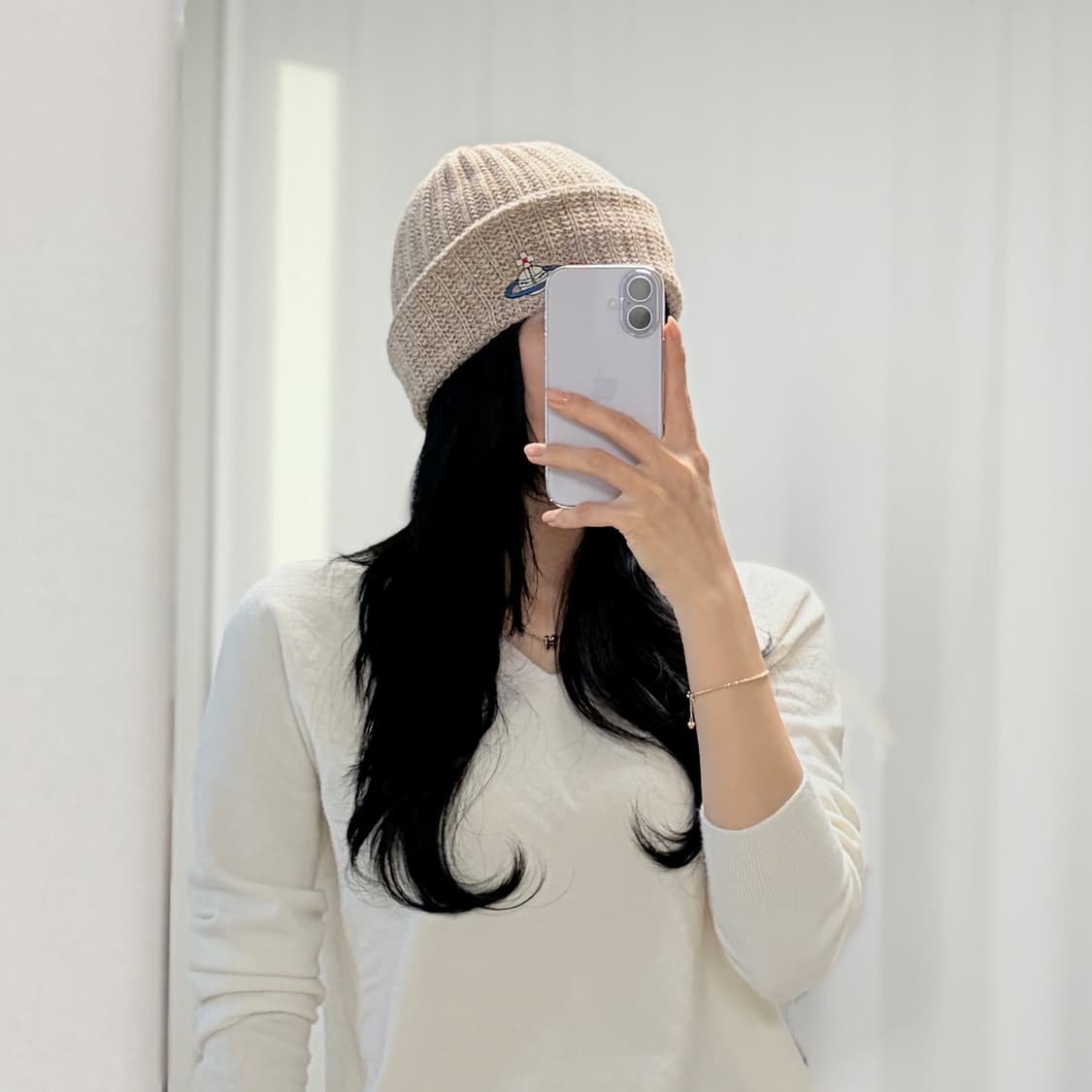 비비안웨스트우드 울 로고 비니 상품이미지7