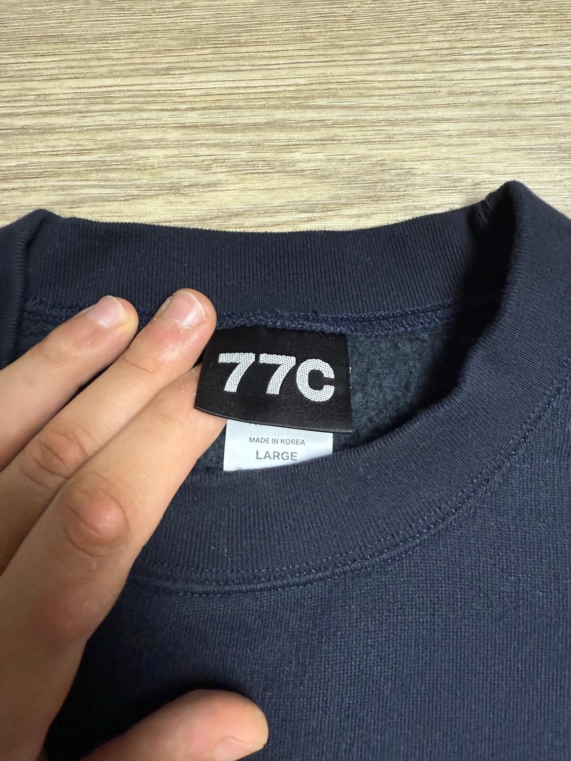 77c 네이비 스웻 L 상품이미지2