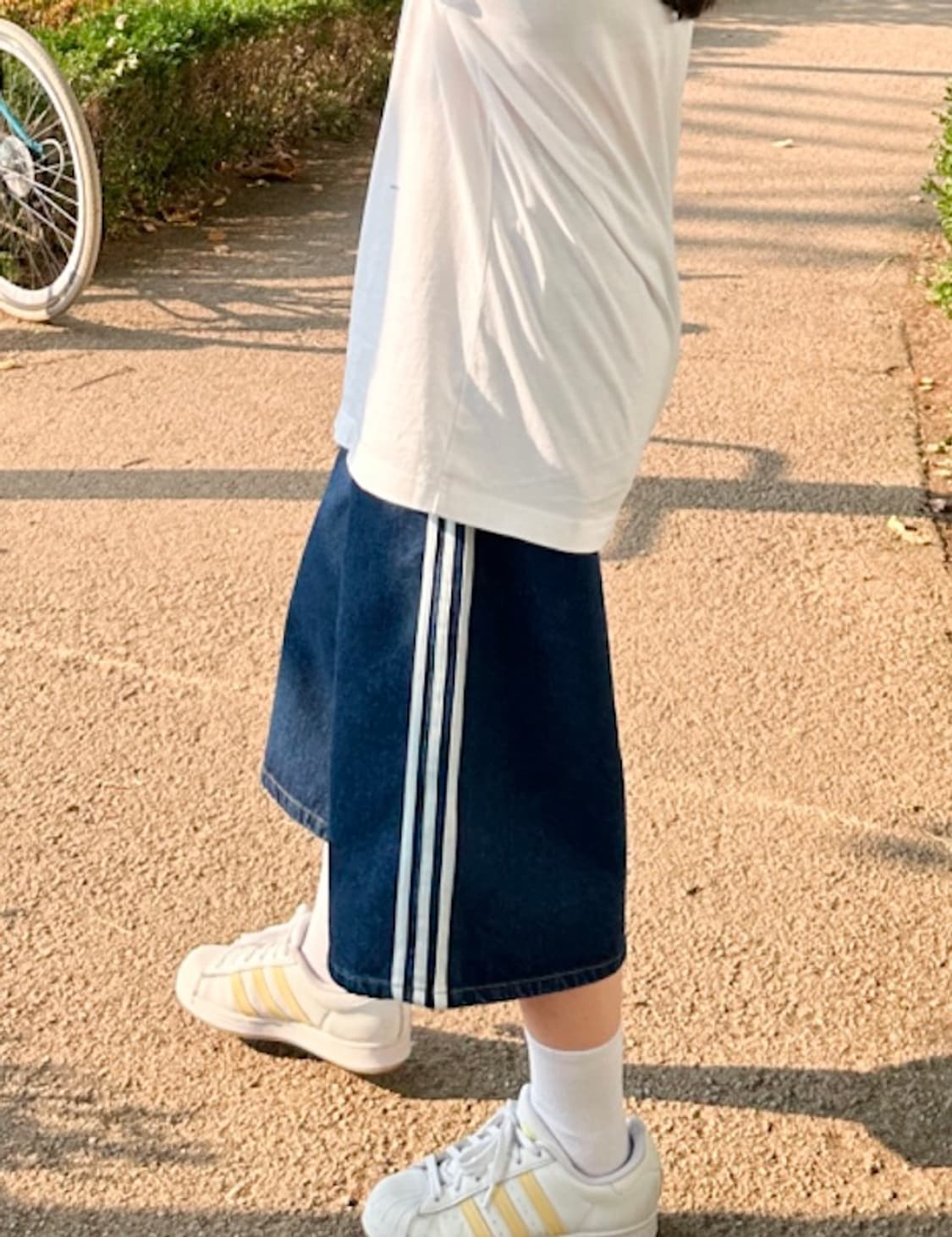 데님 버뮤다 팬츠(L사이즈) 상품이미지2