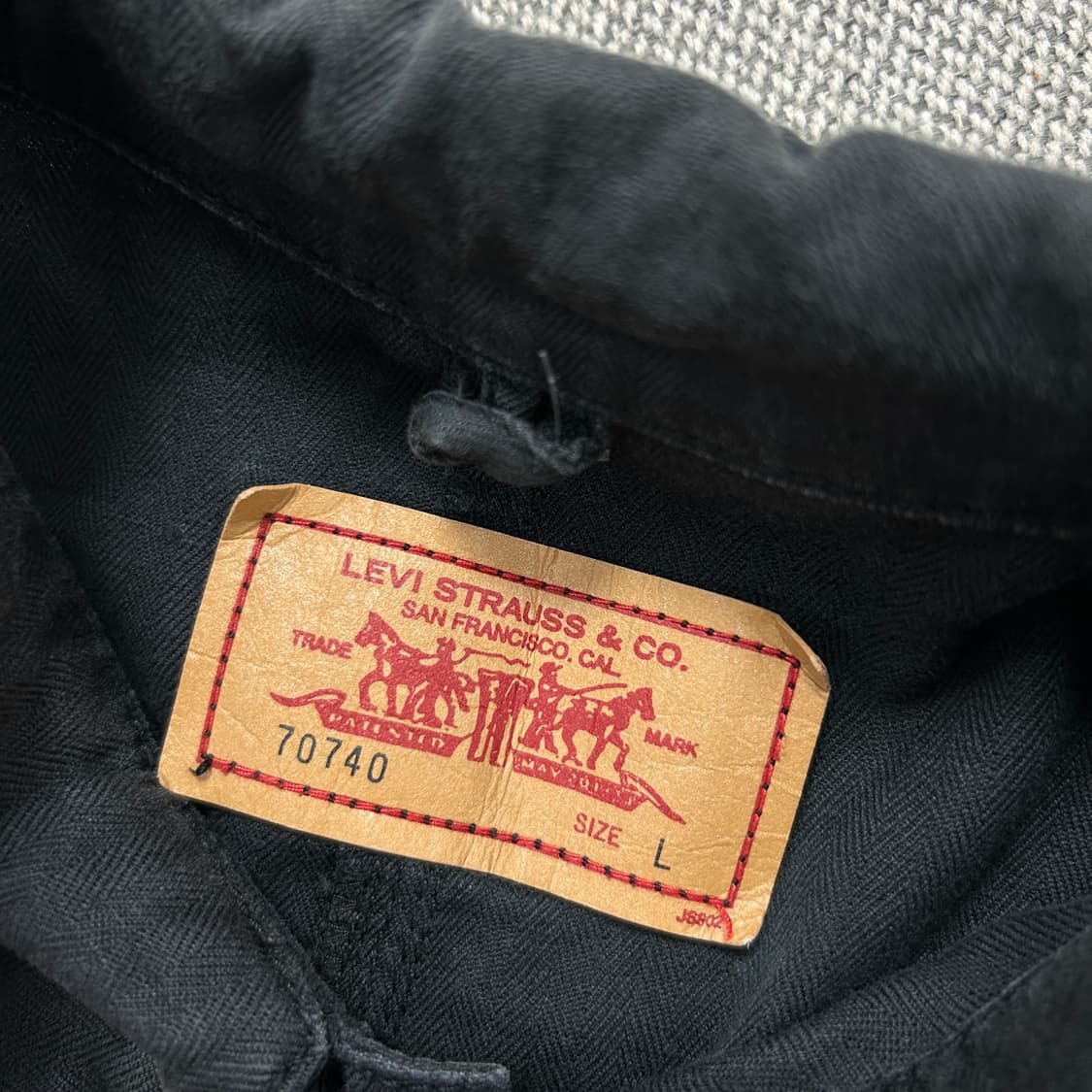 리바이스 블랙 워크 셔츠(L) 상품이미지2