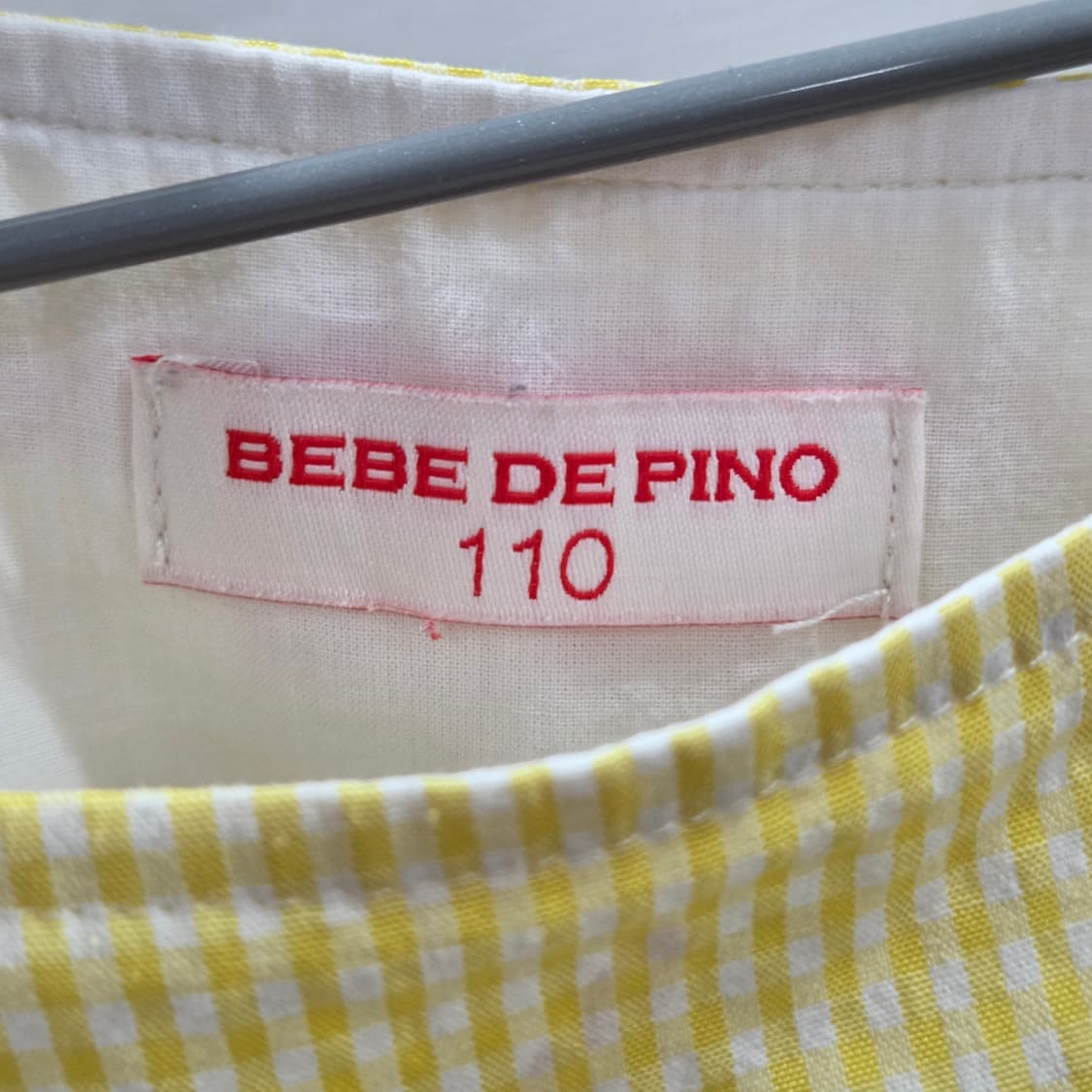 베베드피노 키즈 깅엄체크 원피스 110  상품이미지3