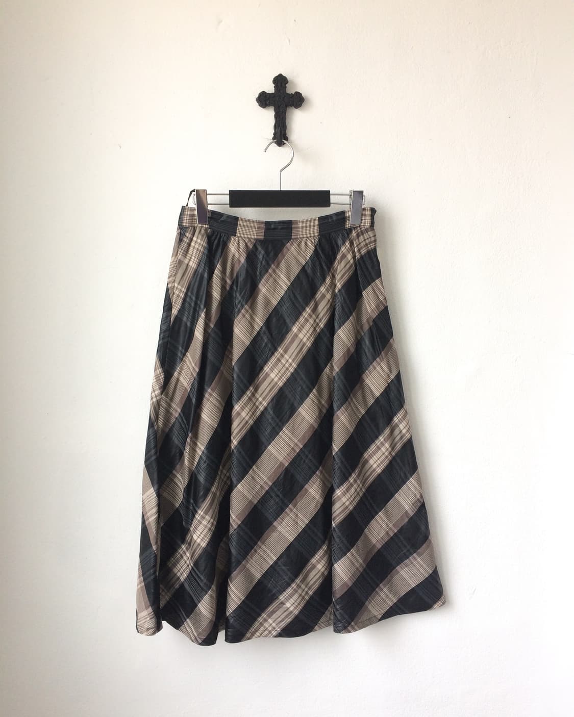 Check pattern skirt 상품이미지1