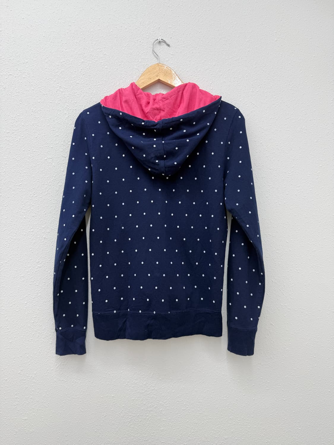 빈티지 graniph 네이비 도트 후드집업 상품이미지5