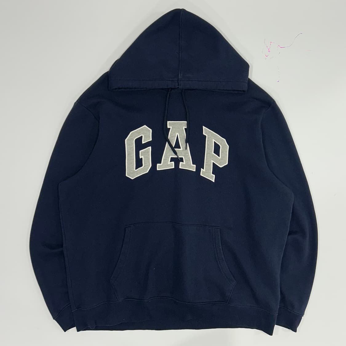 GAP 갭 그레이 로고 네이비 후드티 상품이미지3