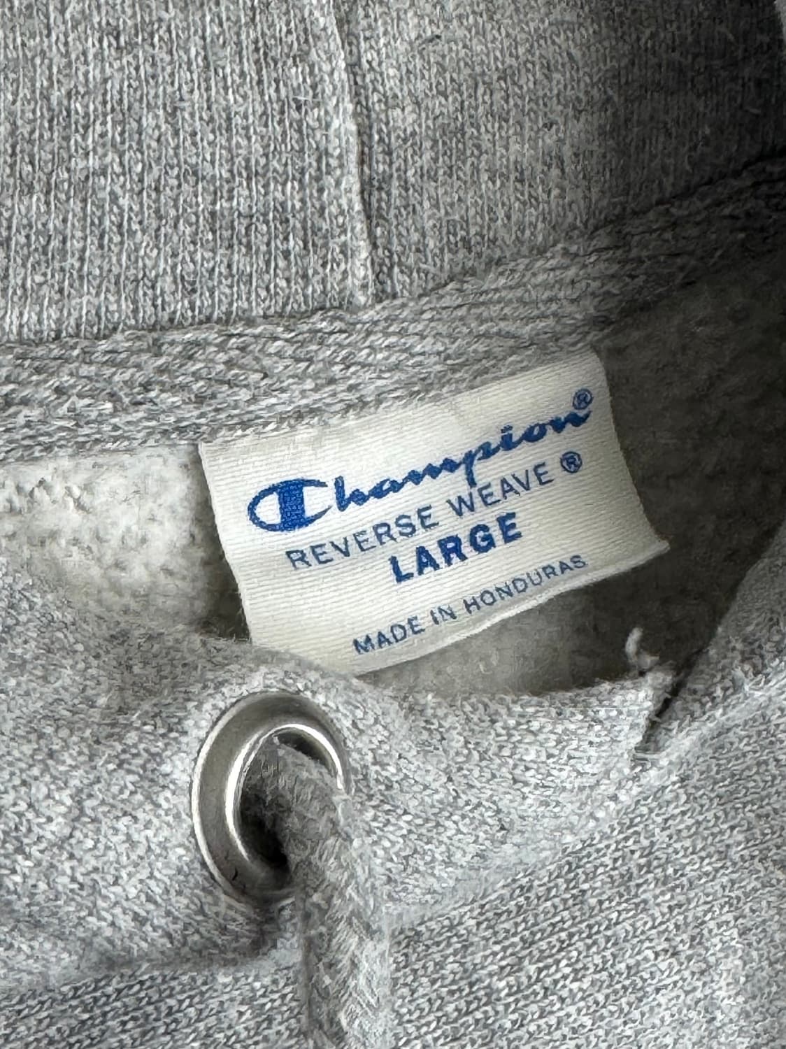 챔피온 리버스위브 블루라벨 빈티지 후드 후디 스웻 맨투맨 그레이  L 상품이미지5