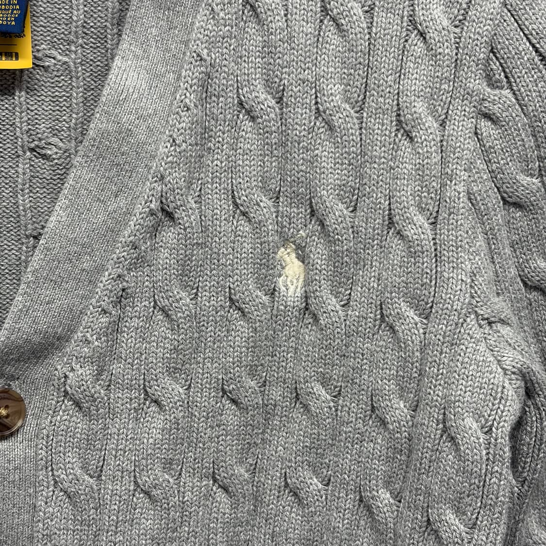 폴로 케이블 니트 가디건 2  상품이미지3