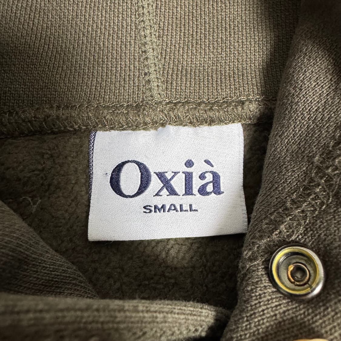 Oxia House 카키색 후드티 S 상품이미지6