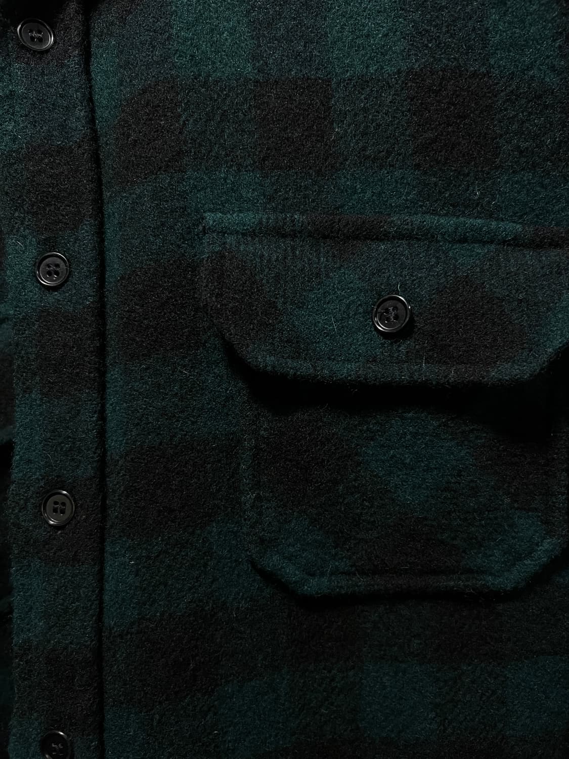 [2XL]울리치 USA 그린 버팔로 체크 울 셔츠 상품이미지3