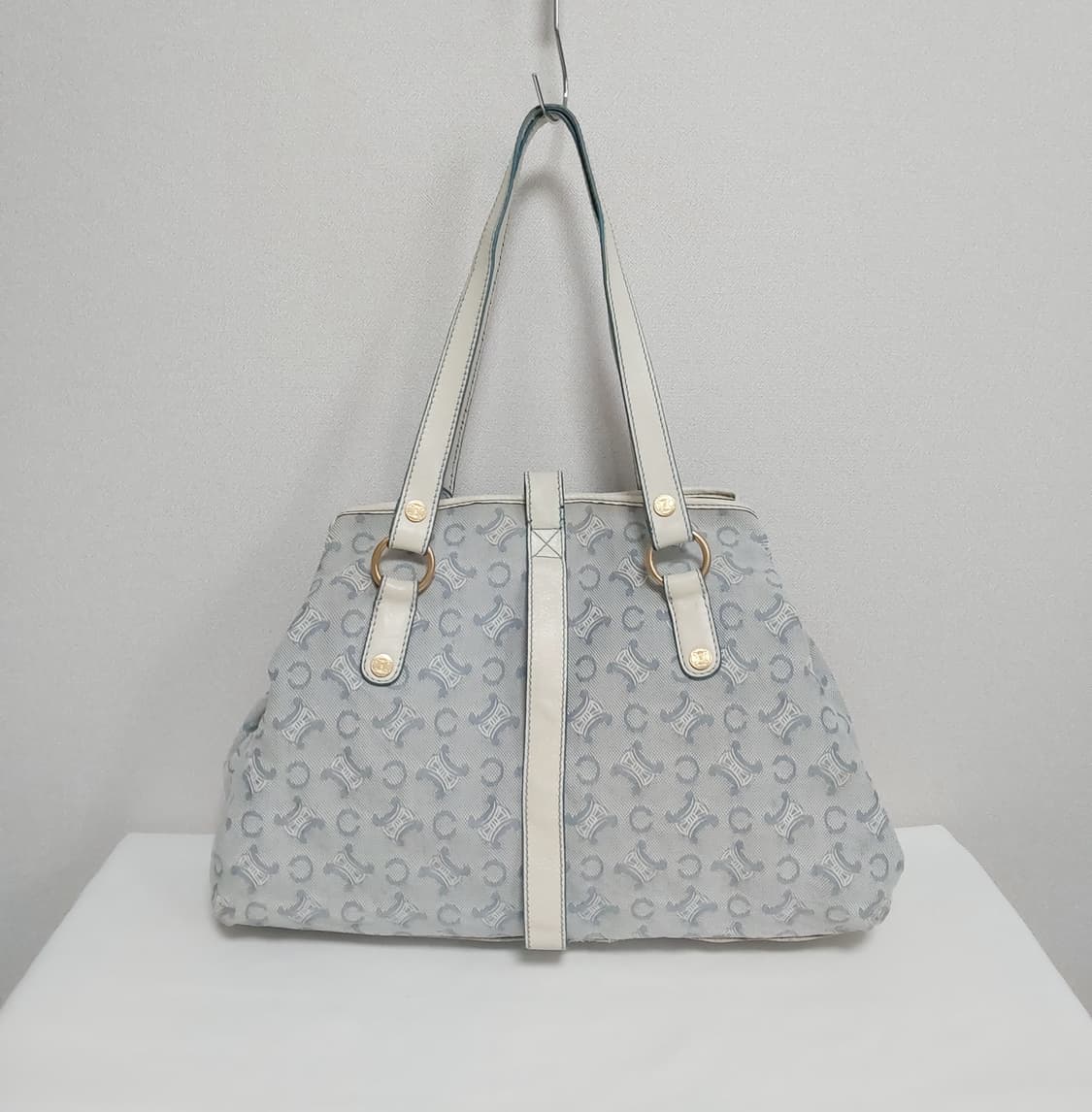 셀린느 트리오페 스카이블루 캔버스 숄더백 (정품) 상품이미지6