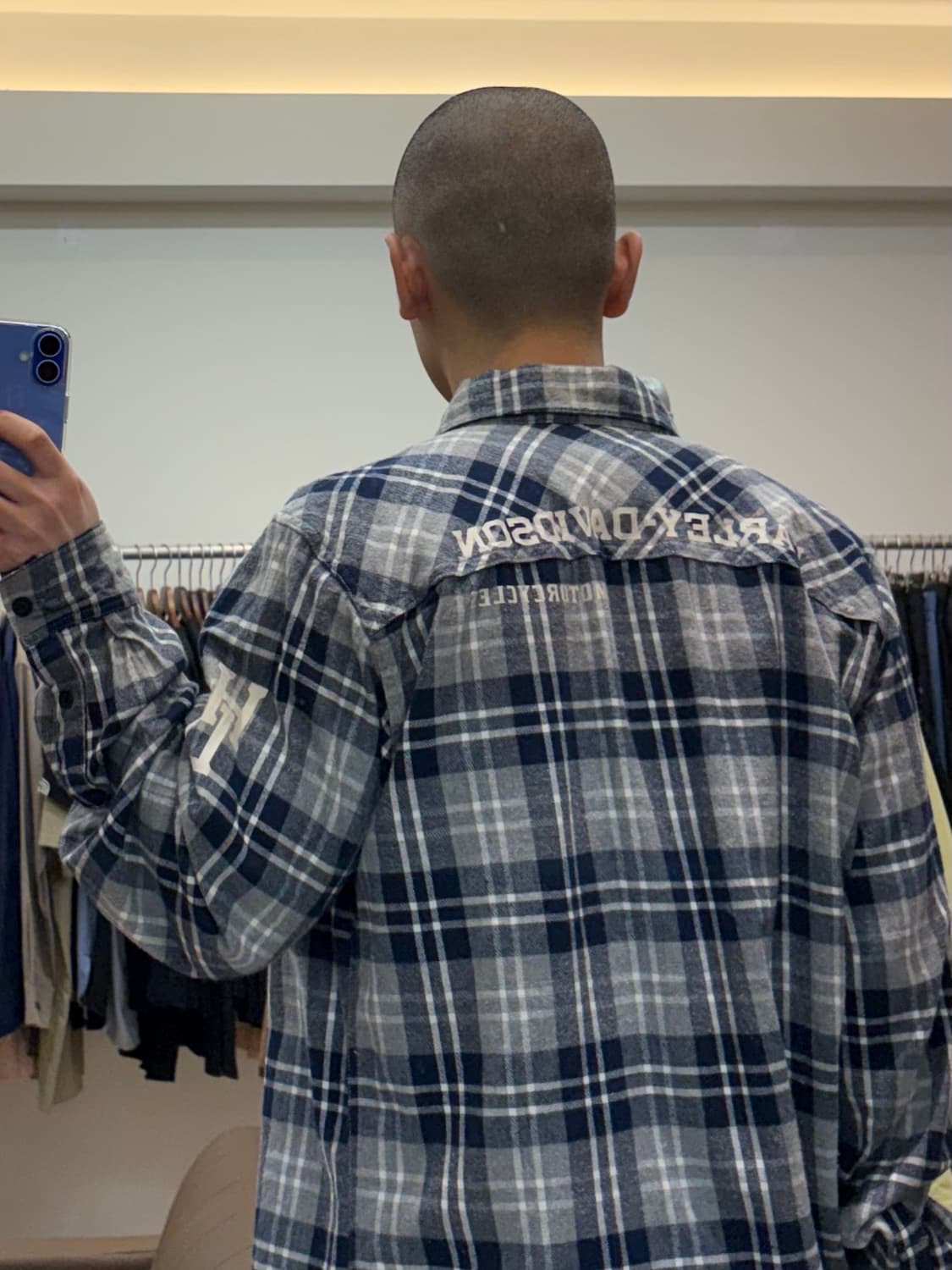 할리 데이비슨 체크 플란넬 셔츠 상품이미지8