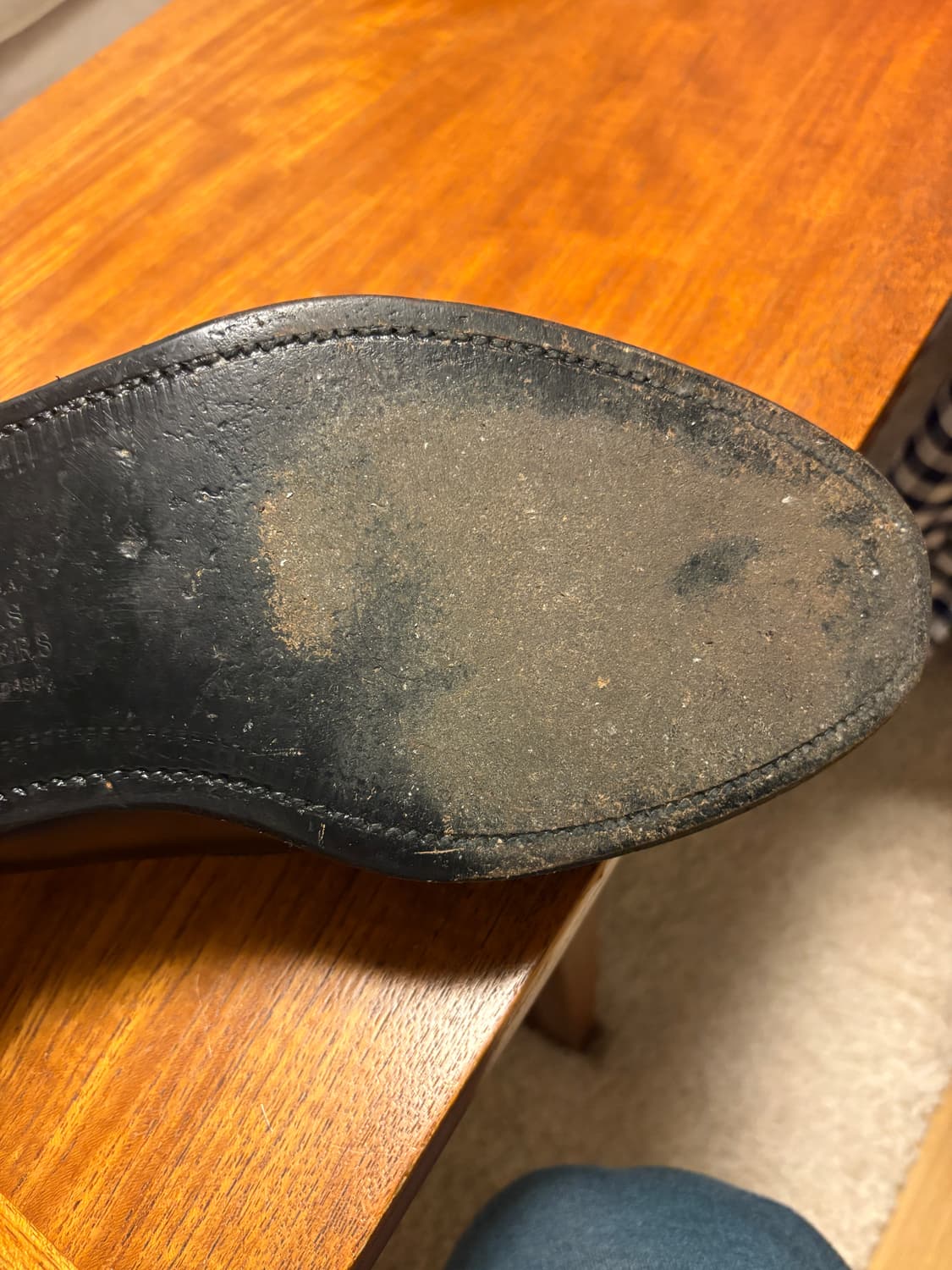 알든 코도반 테슬로퍼 브룩스 브라더스 별주 에버딘 라스트 9.5D 상품이미지9