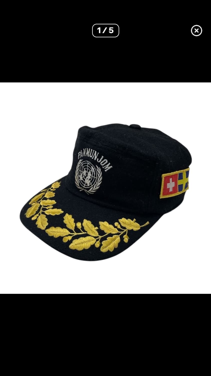 UN Emblem Wool Officer Cap 모자 상품이미지1