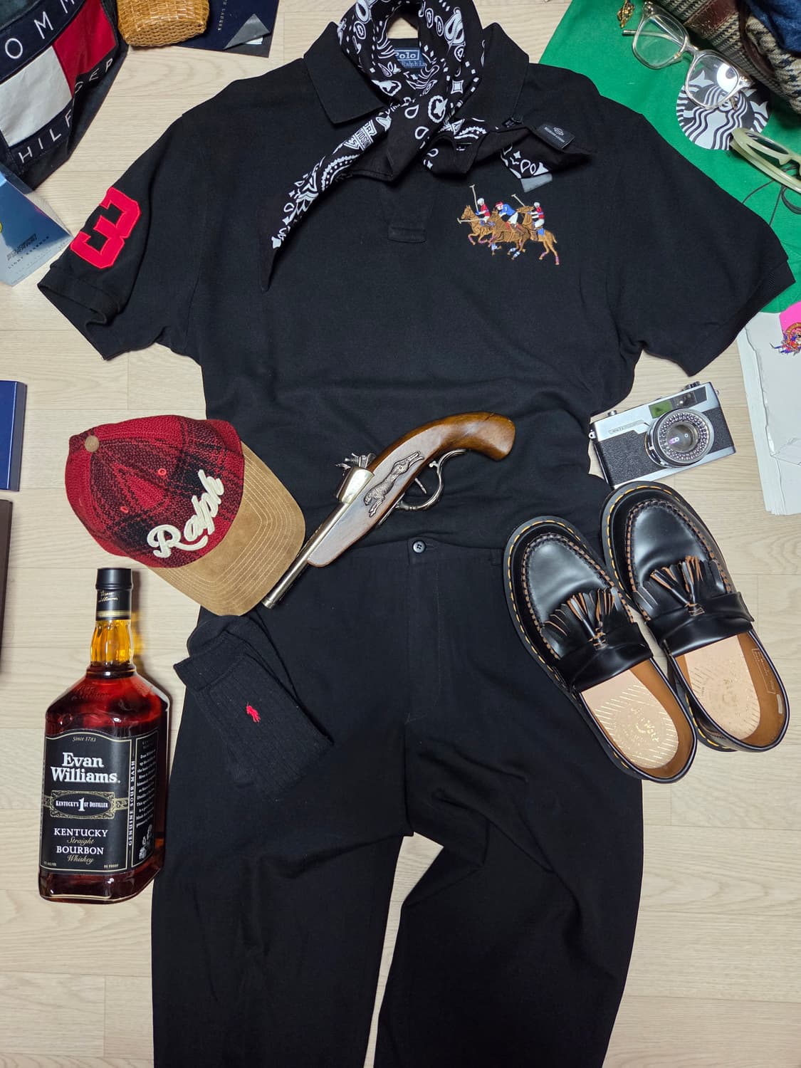 POLO RALPH LAUREN 폴로 랄프로렌 반팔 카라티 블랙  상품이미지3