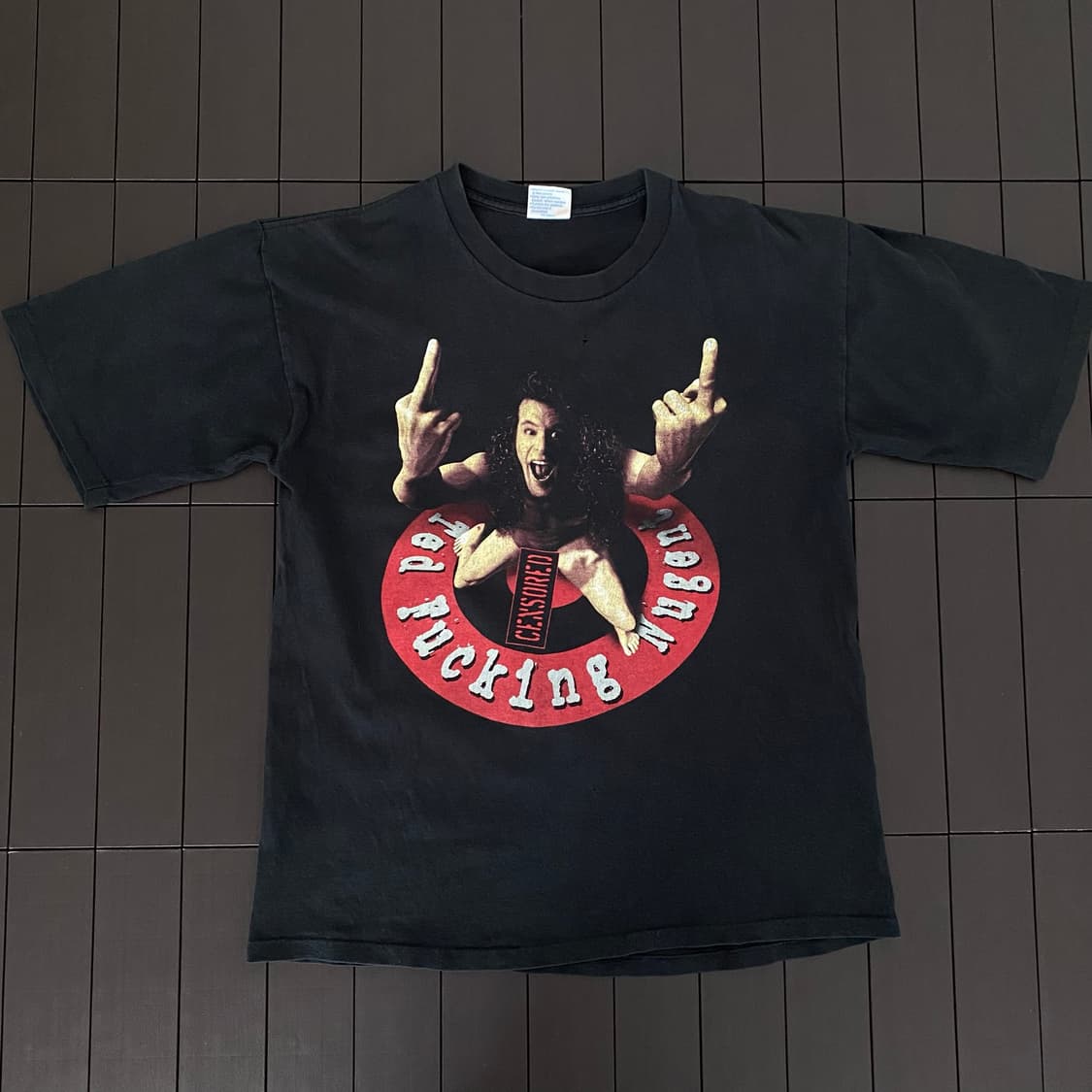 (L) 00s Ted Nugent 테드 뉴전트 밴드티 티셔츠 상품이미지1