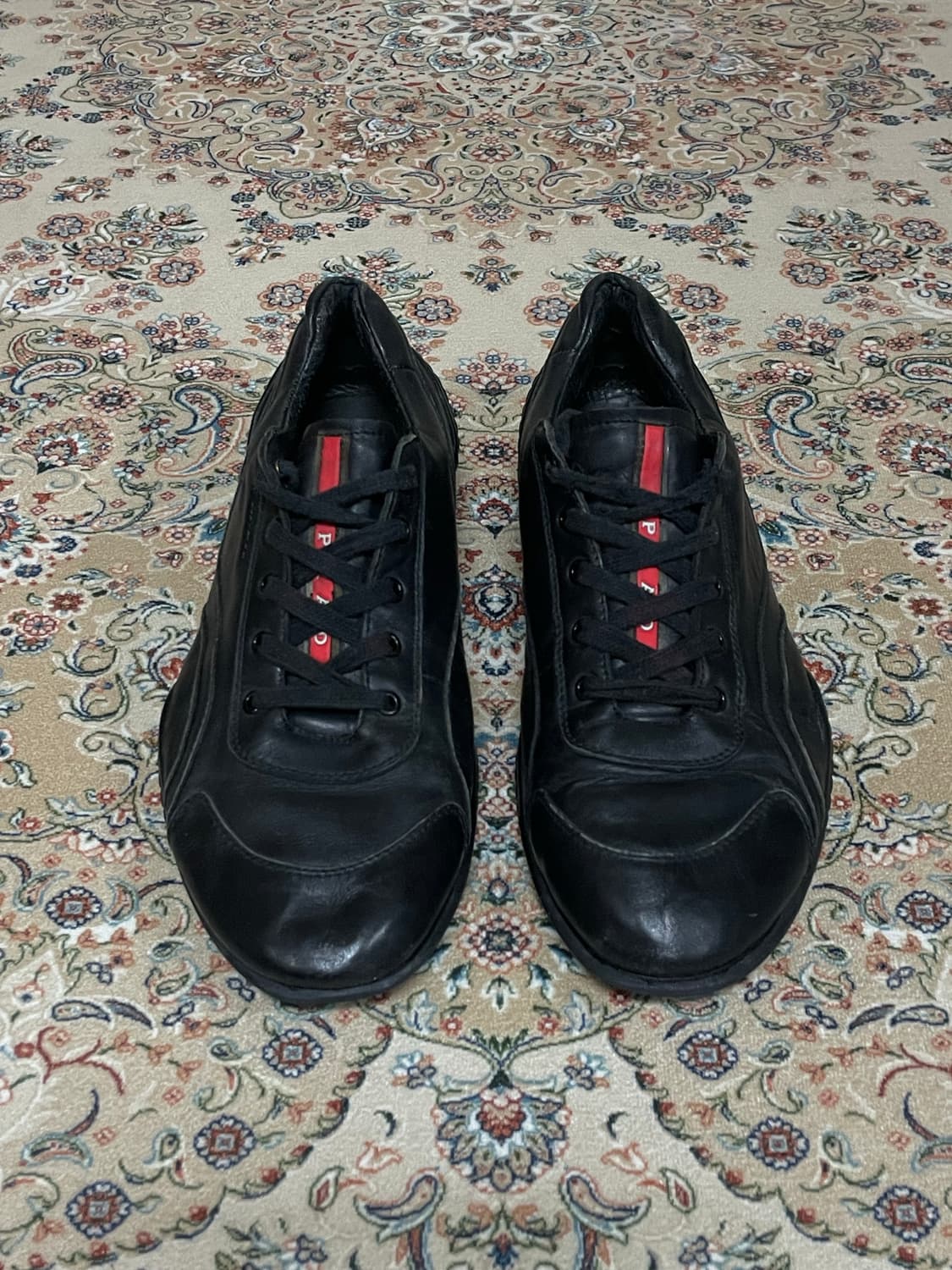 00s 프라다스포츠 아카이브 레더 스니커즈 270mm 상품이미지1