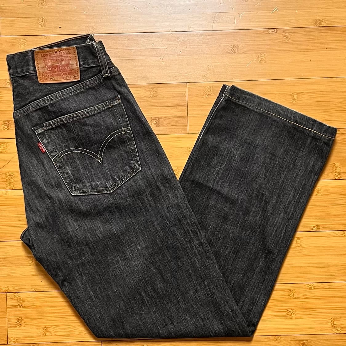 리바이스 503 블랙진 W29 L34 상품이미지1