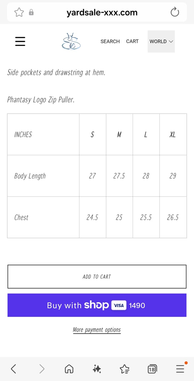 Yardsale 타탄 후드 집업 xl 상품이미지5