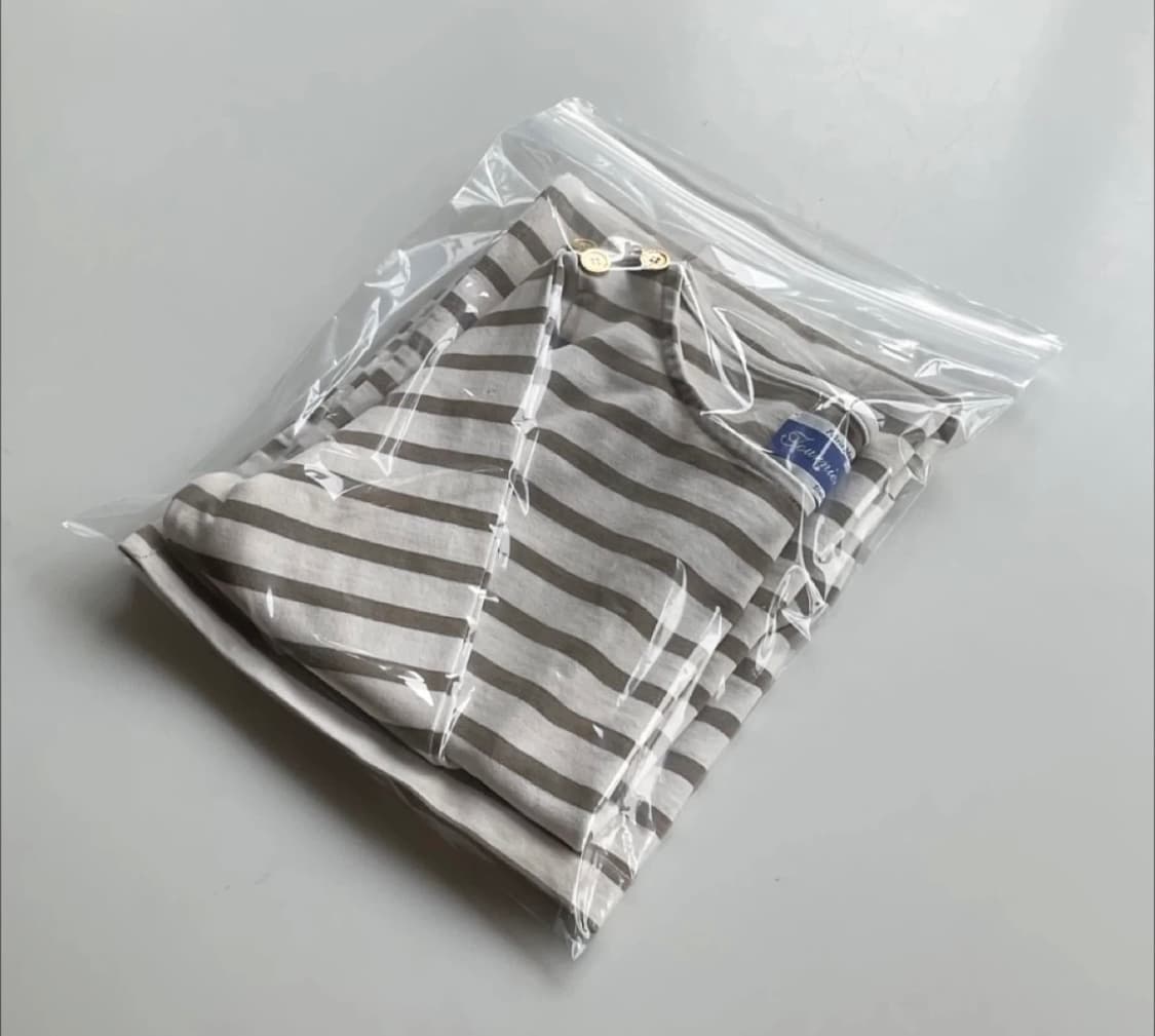 프랑스 Tournier Jersey 원단 스트라이프  원피스(롱 티셔츠) 상품이미지10