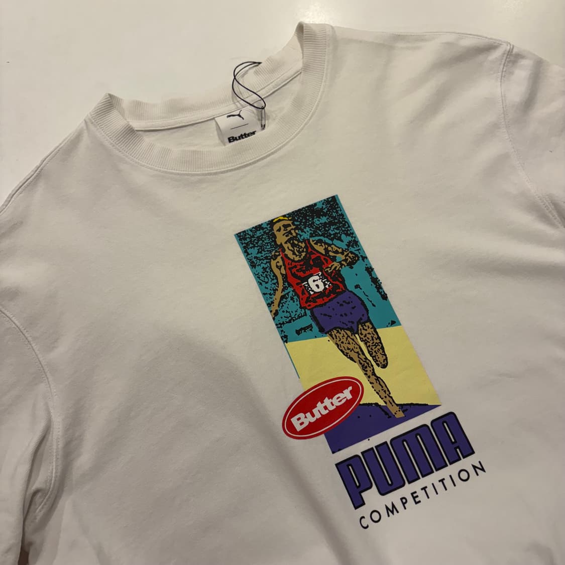 [M] Butter Goods 퓨마 반팔 티셔츠 화이트 C928 상품이미지3