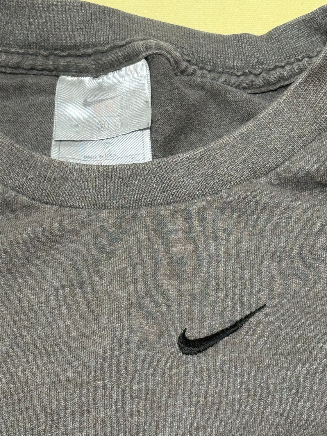 나이키 센터 스우시 롱슬리브 90~00s 차콜 상품이미지3