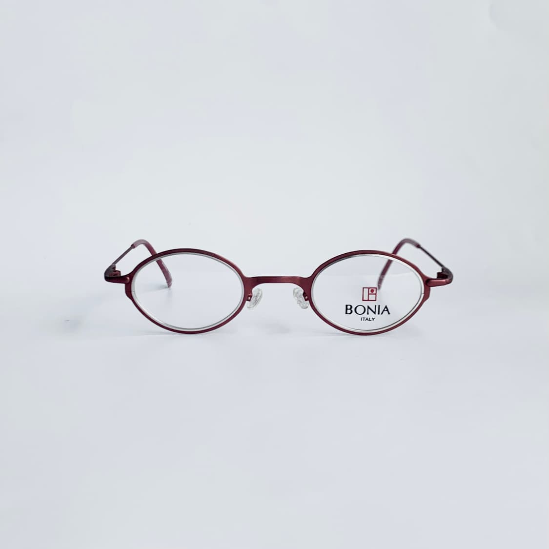 [픽키-714] 보니아 BONIA 빈티지 레드 메탈 안경테 데드스탁 상품이미지1