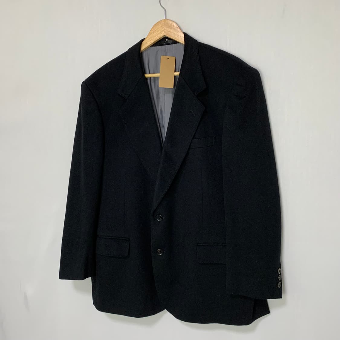퓨어 캐시미어 100 블랙 남성 자켓 블레이저 빈티지 100 상품이미지2
