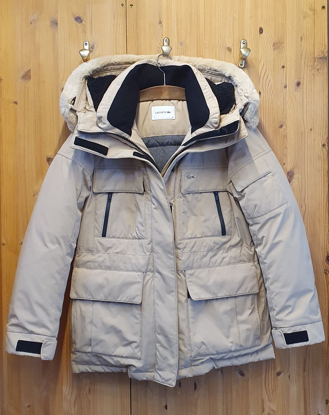 55.라코스테 헤비다운 후드패딩 상품이미지2