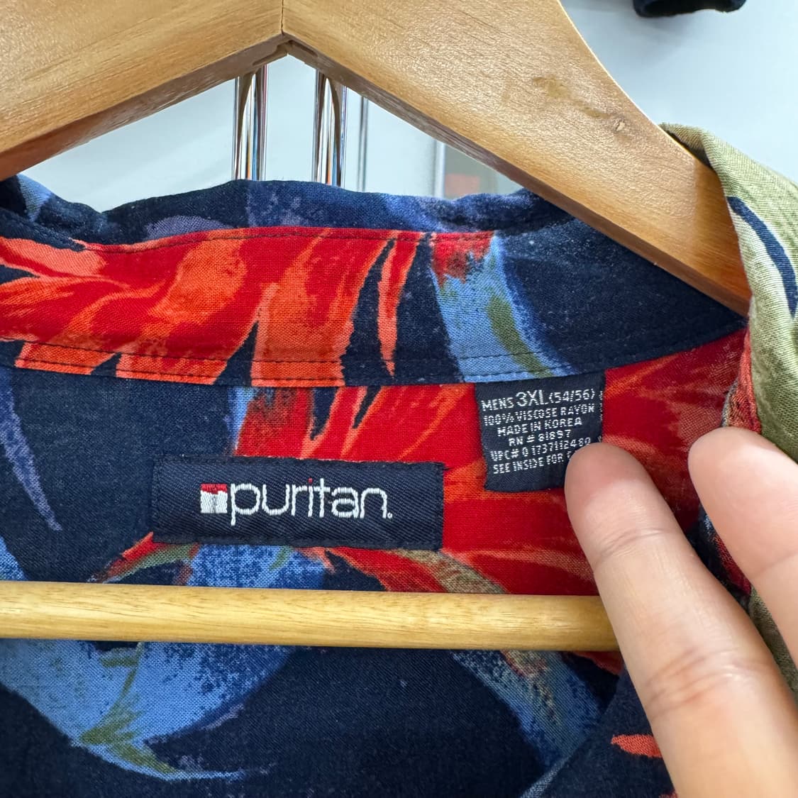 puritan 빅사이즈 레이온 하와이안 셔츠 (3XL)   상품이미지5