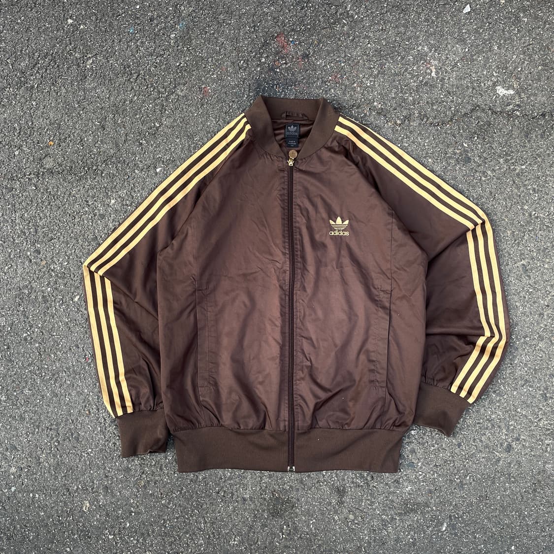 00s 아디다스 대대장 두쫀쿠 브라운 바람막이 올드스쿨 트랙자켓 L 상품이미지3