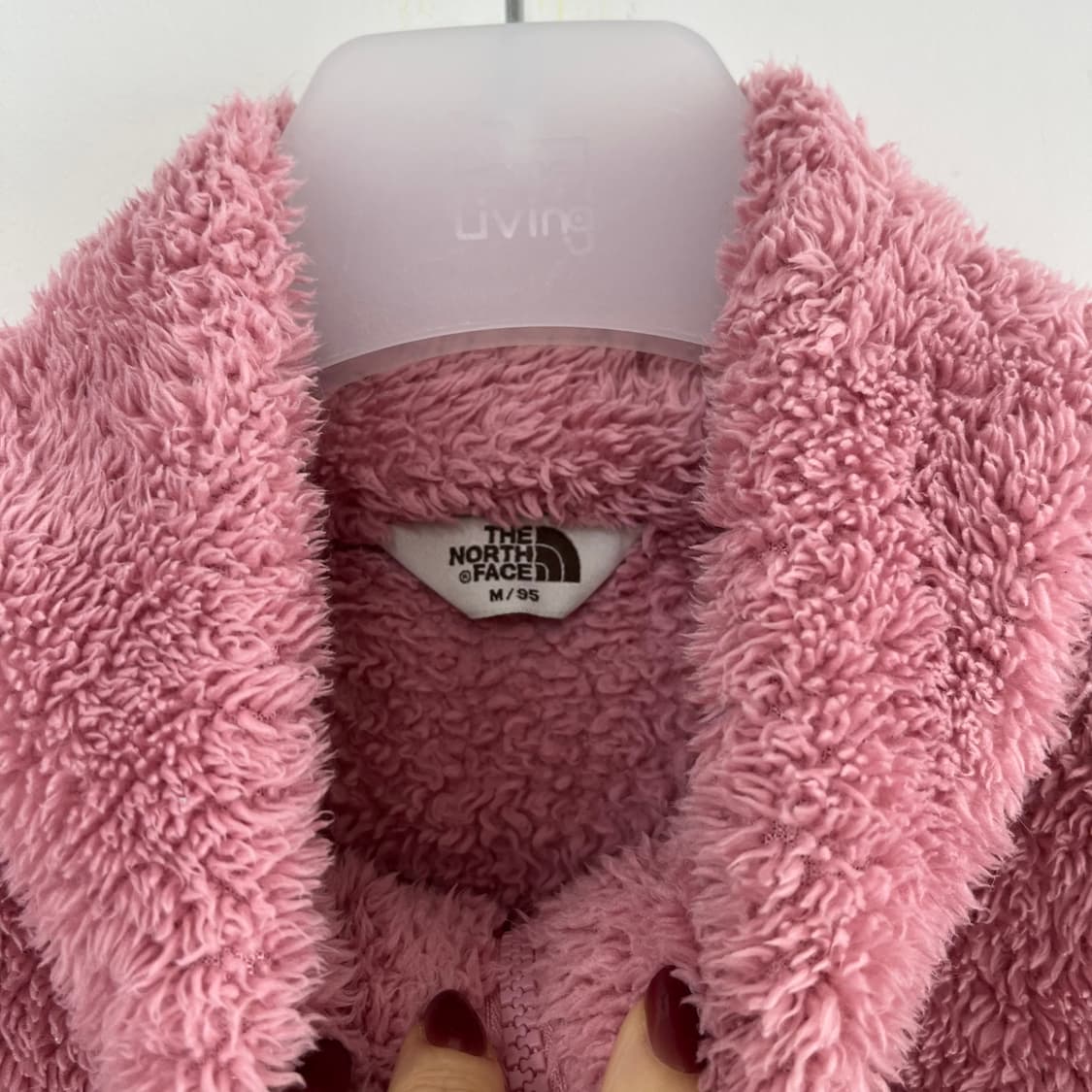 노스페이스 빅로고 보아털 핑크 후리스 자켓 상품이미지7