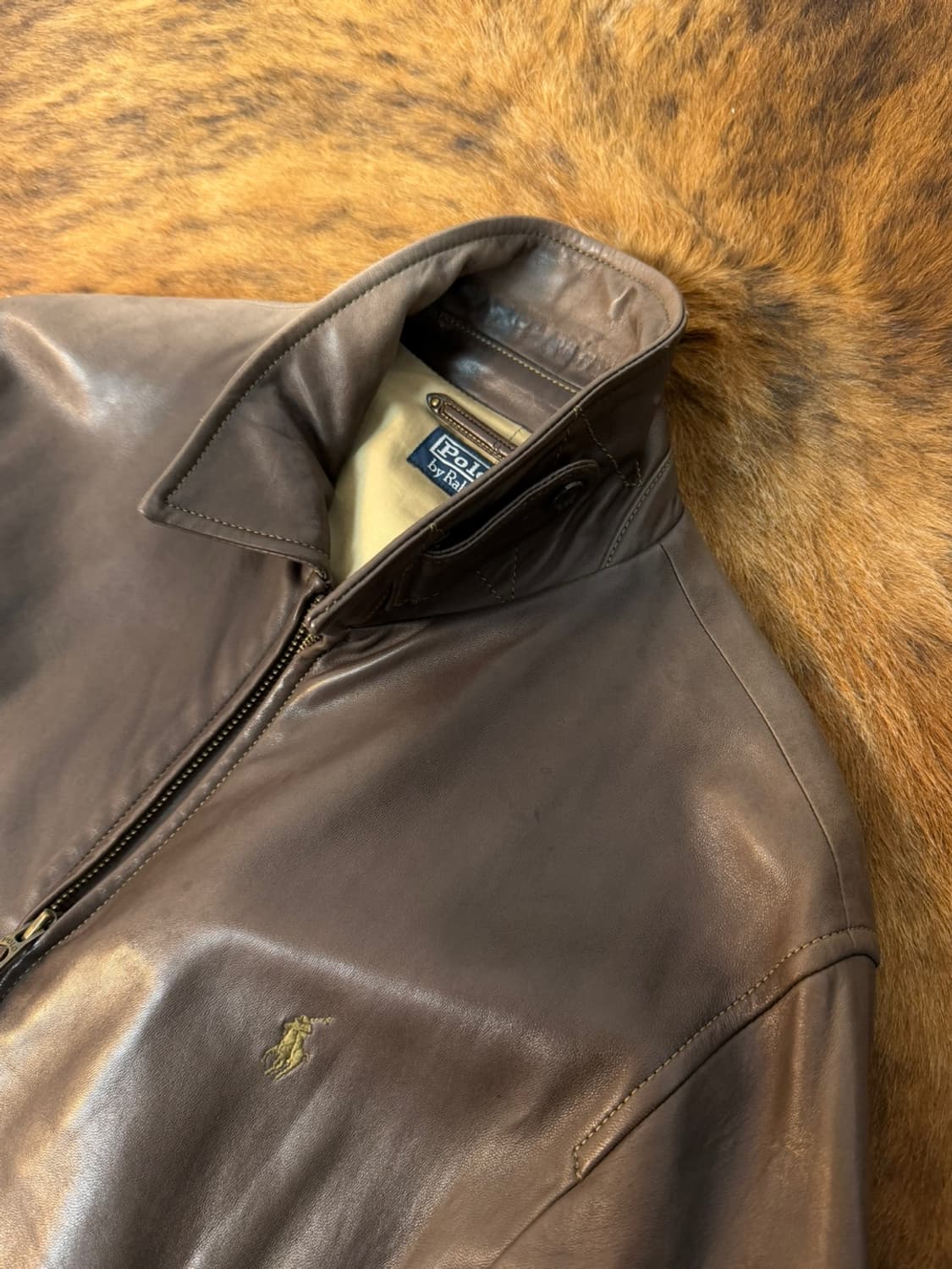 폴로 랄프로렌 맥스웰 브라운 레더 자켓  상품이미지4