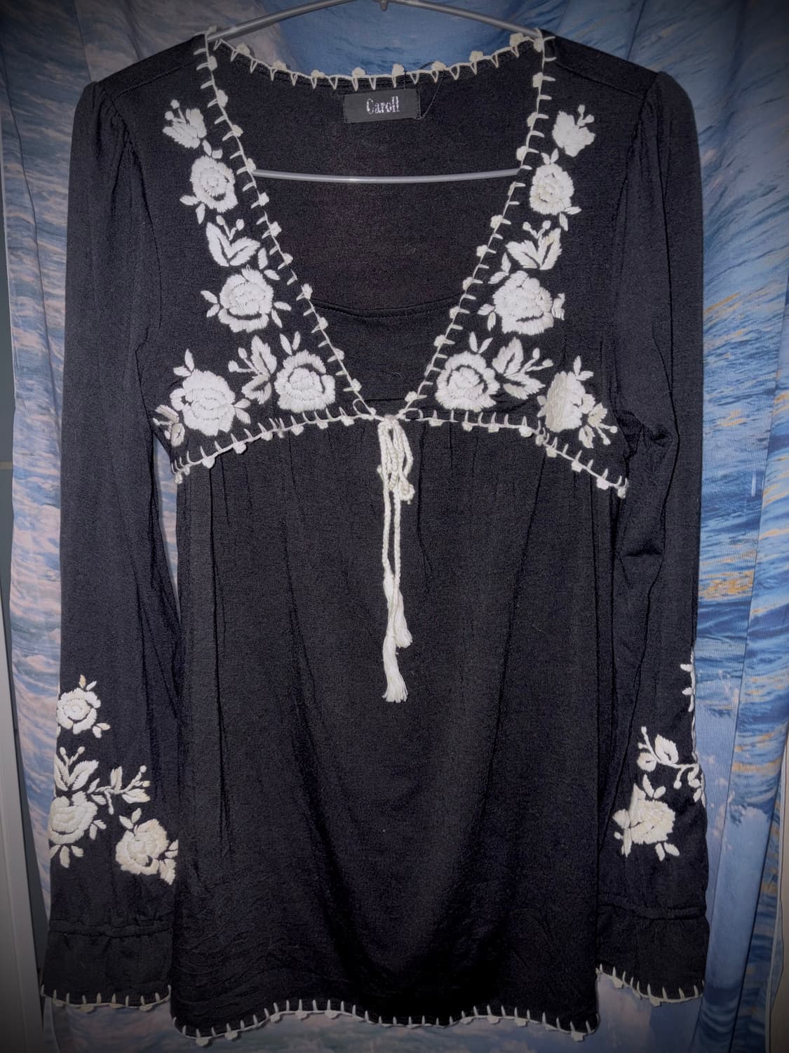 빈티지 갸루 고스 블랙 롱슬리브 상품이미지1