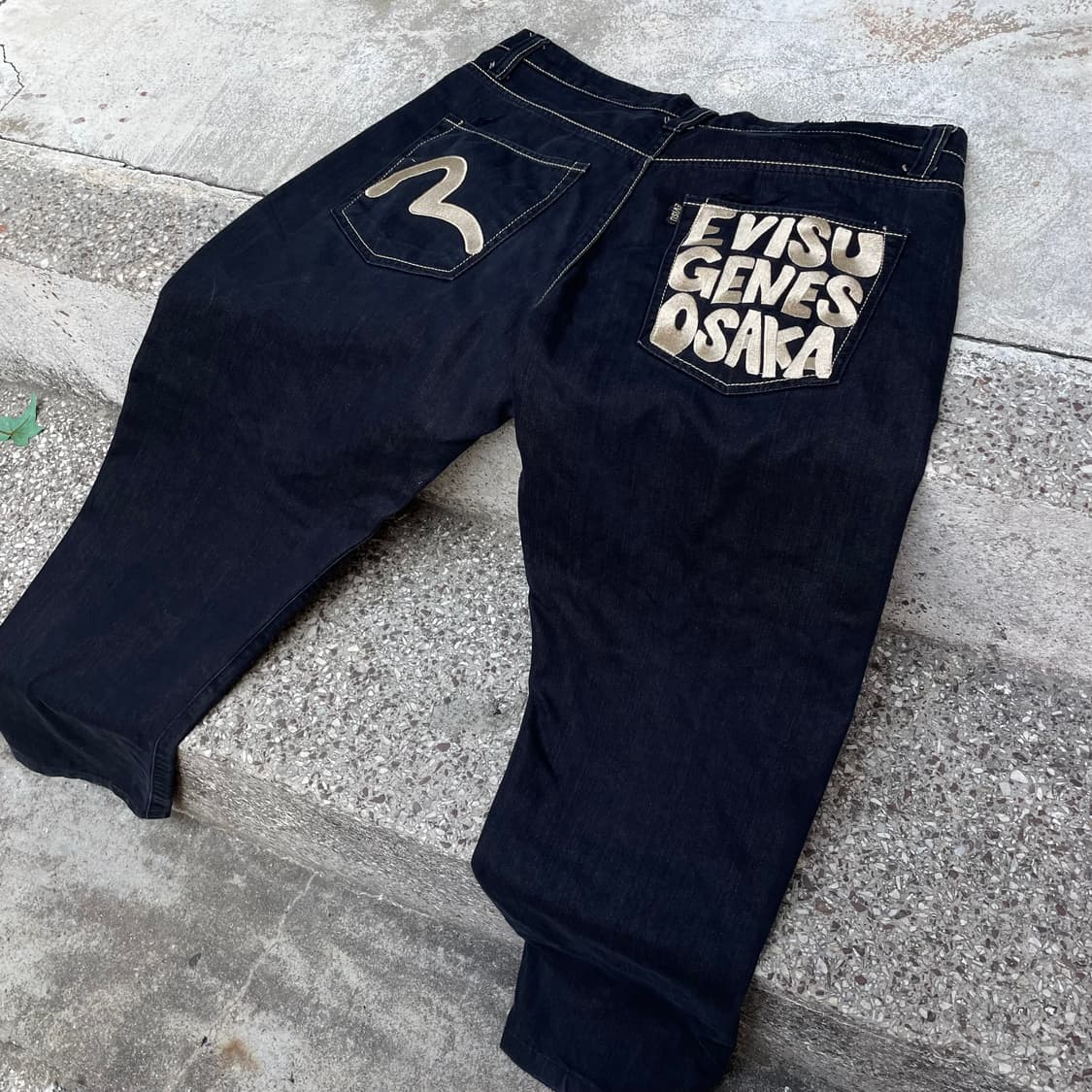 에비수 백로고 데님팬츠 상품이미지1