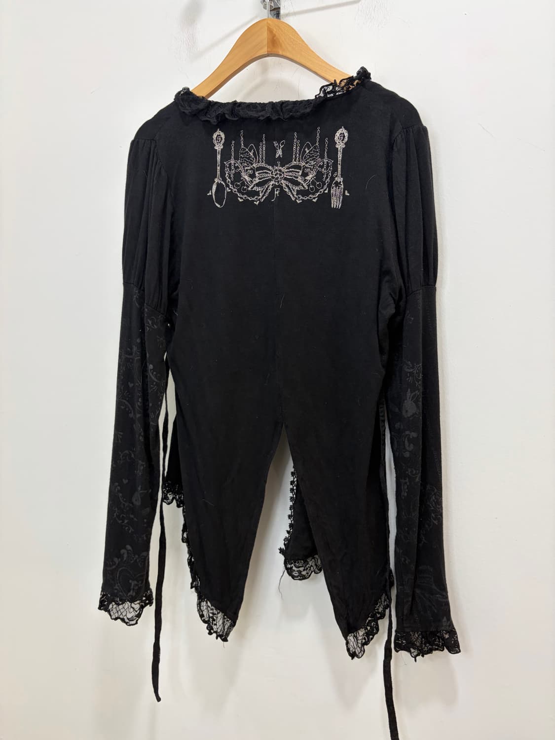 h.naoto frill 에이치나오토 레이스 고딕 히메갸루 티셔츠 가디건 상품이미지4