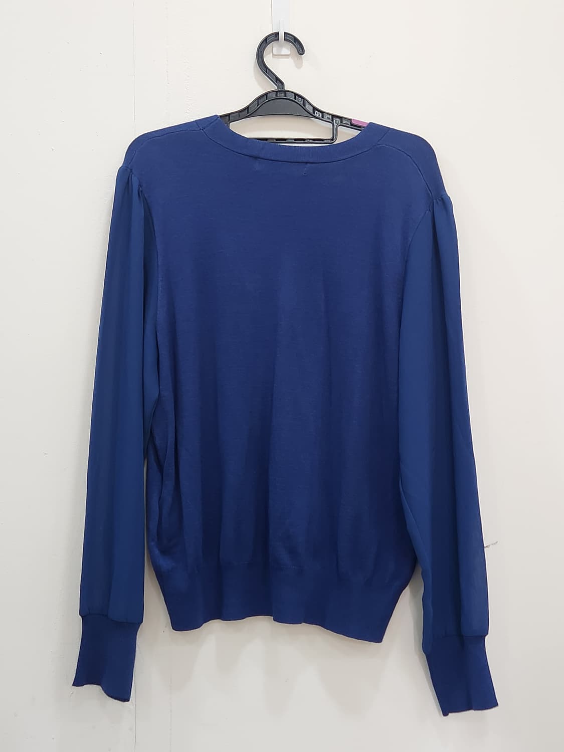 [77] 에셀리아 S.LRIAHH.7 네이비 쉬폰 가디건 77 상품이미지2