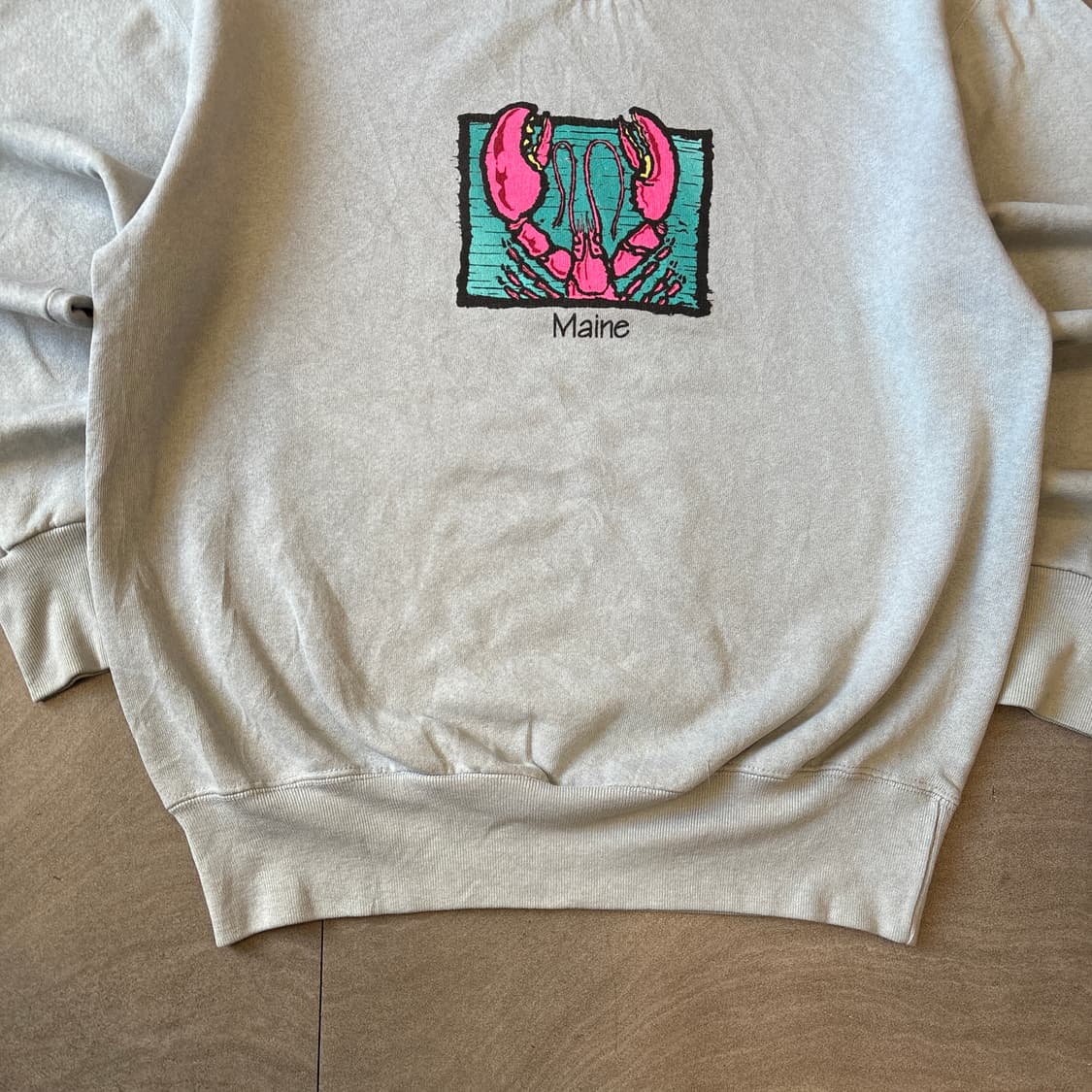 90s 90년대 미국 생산 빈티지 스카이블루 스웻셔츠 상품이미지4