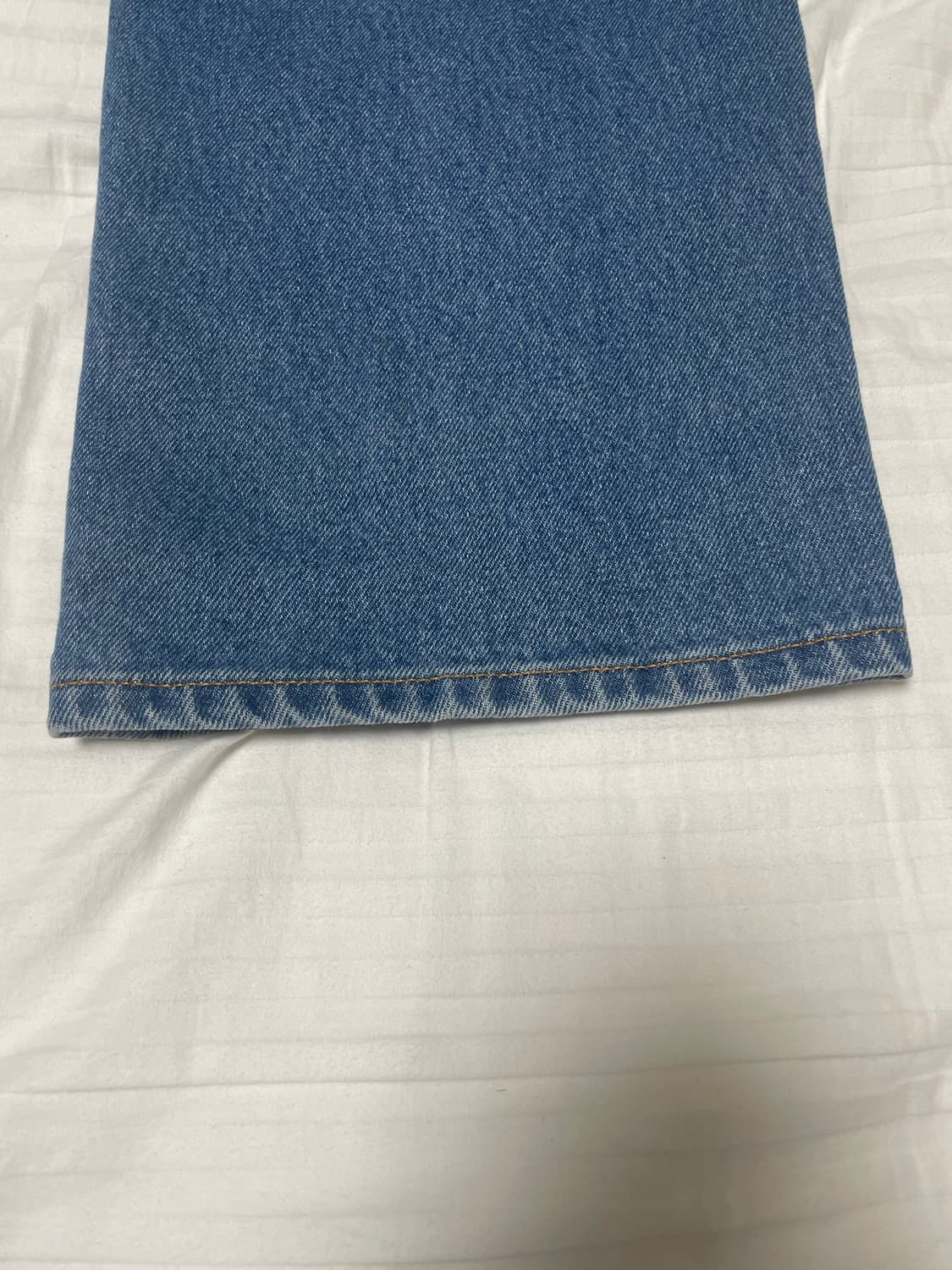 크리스타세야 블리치드 플리티드 데님 트라우저 M 상품이미지7