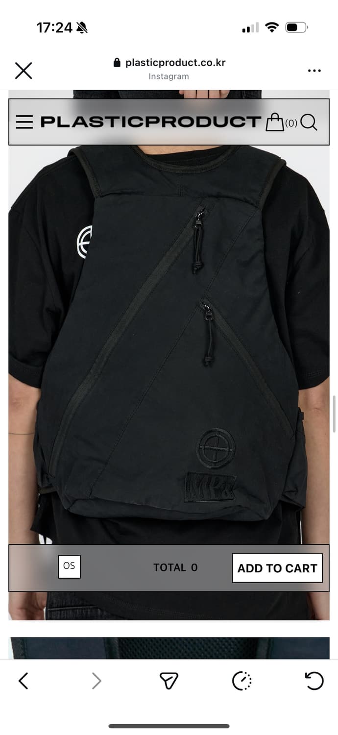 플라스틱프로덕트 MPa CHEST BELT BAG (BLACK) 상품이미지1
